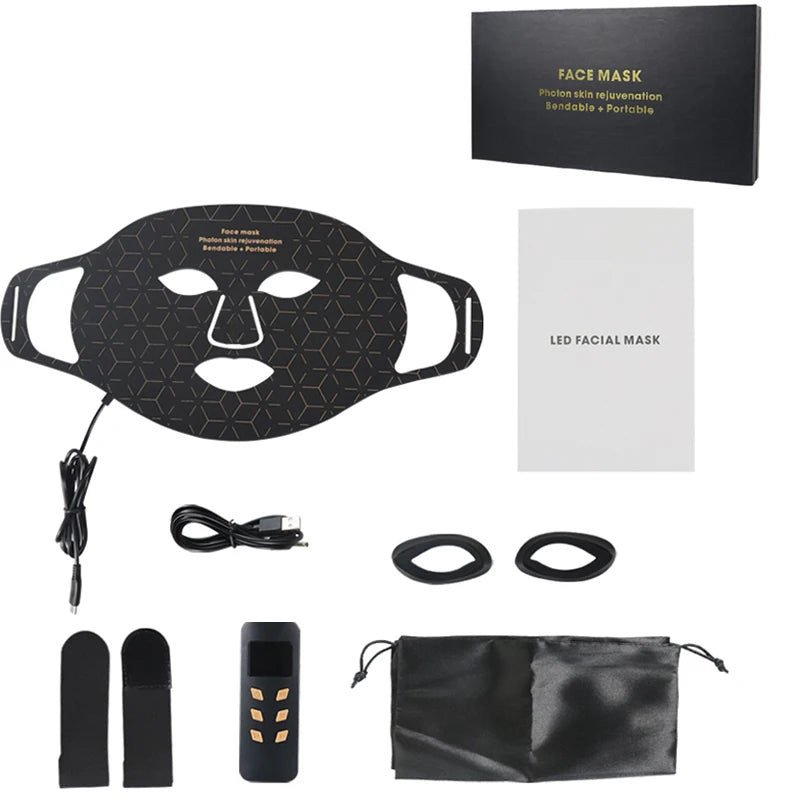 UBilli 4 Modes Portable LED Face Mask Light Therapy