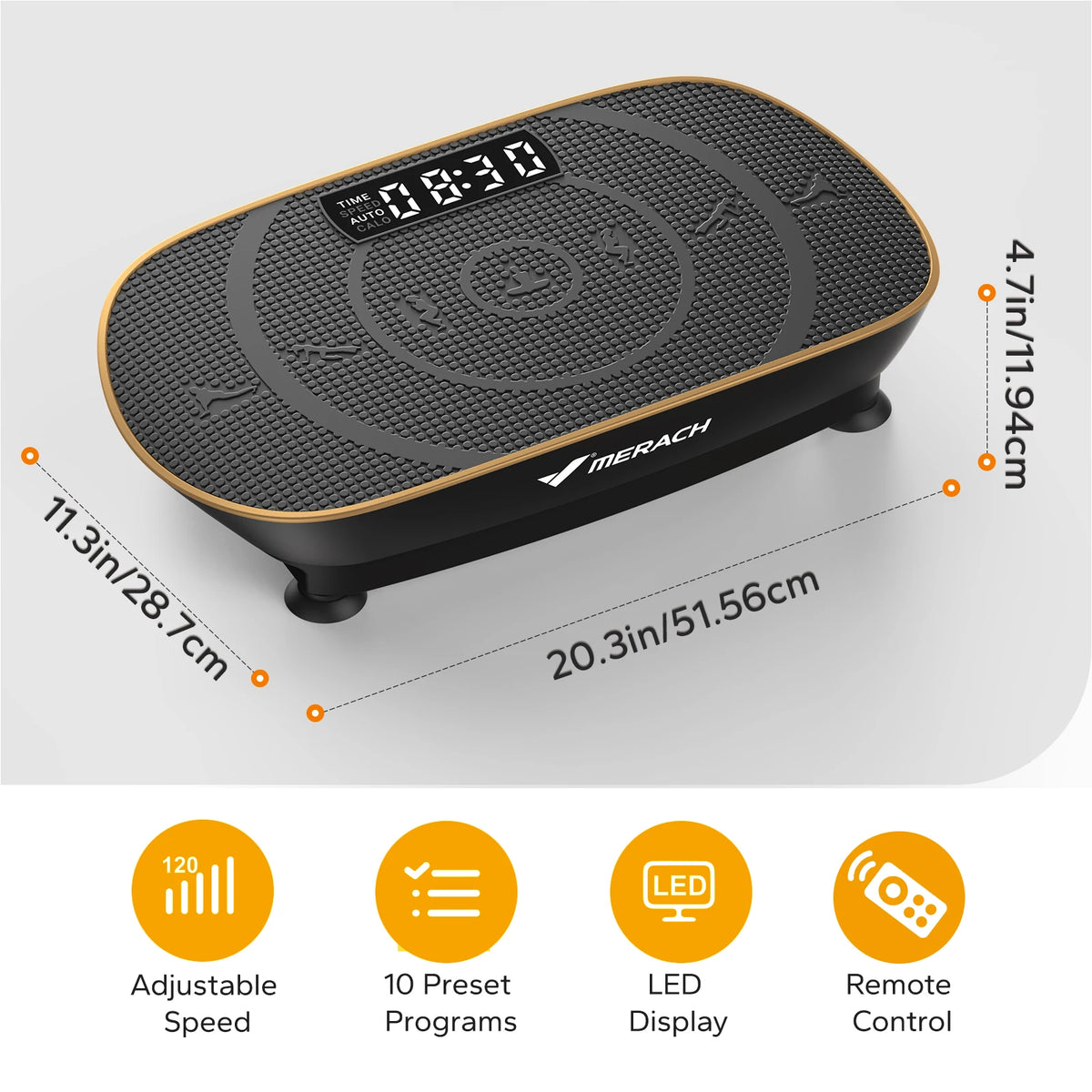Merach Digital Vibration Plate Exercise Machine