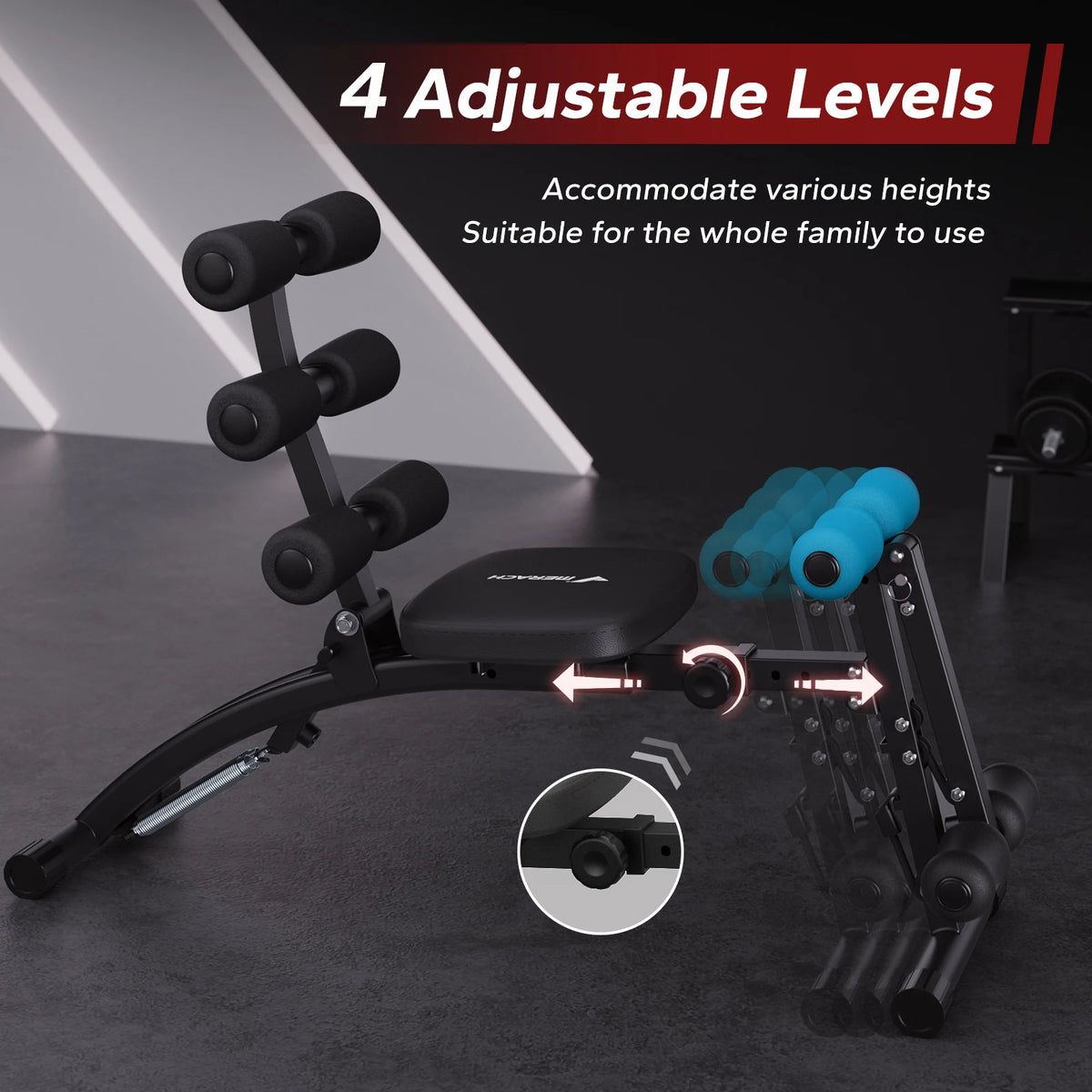 Merach Adjustable Ab Machine Workout Bench
