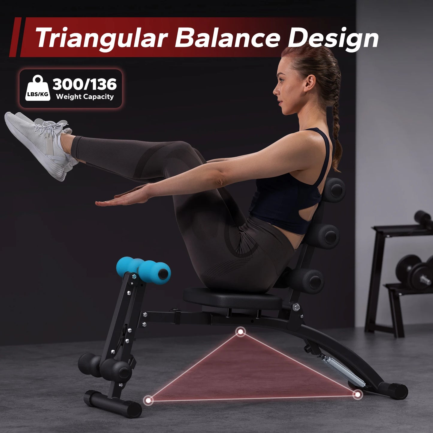 Merach Adjustable Ab Machine Workout Bench