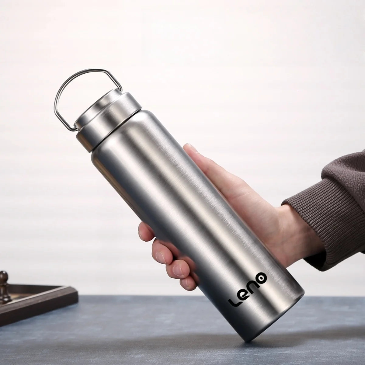 Leno Stainless Steel Sport Water Bottle Large Capacity