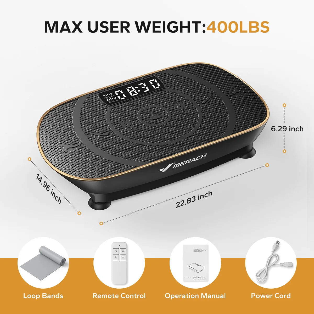 Merach Digital Vibration Plate Exercise Machine