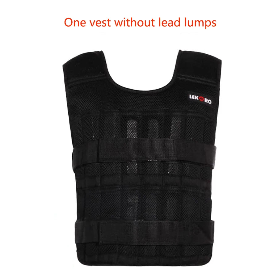 Lekaro Men Adjustable 20kg Weight Vest For Fitness Training