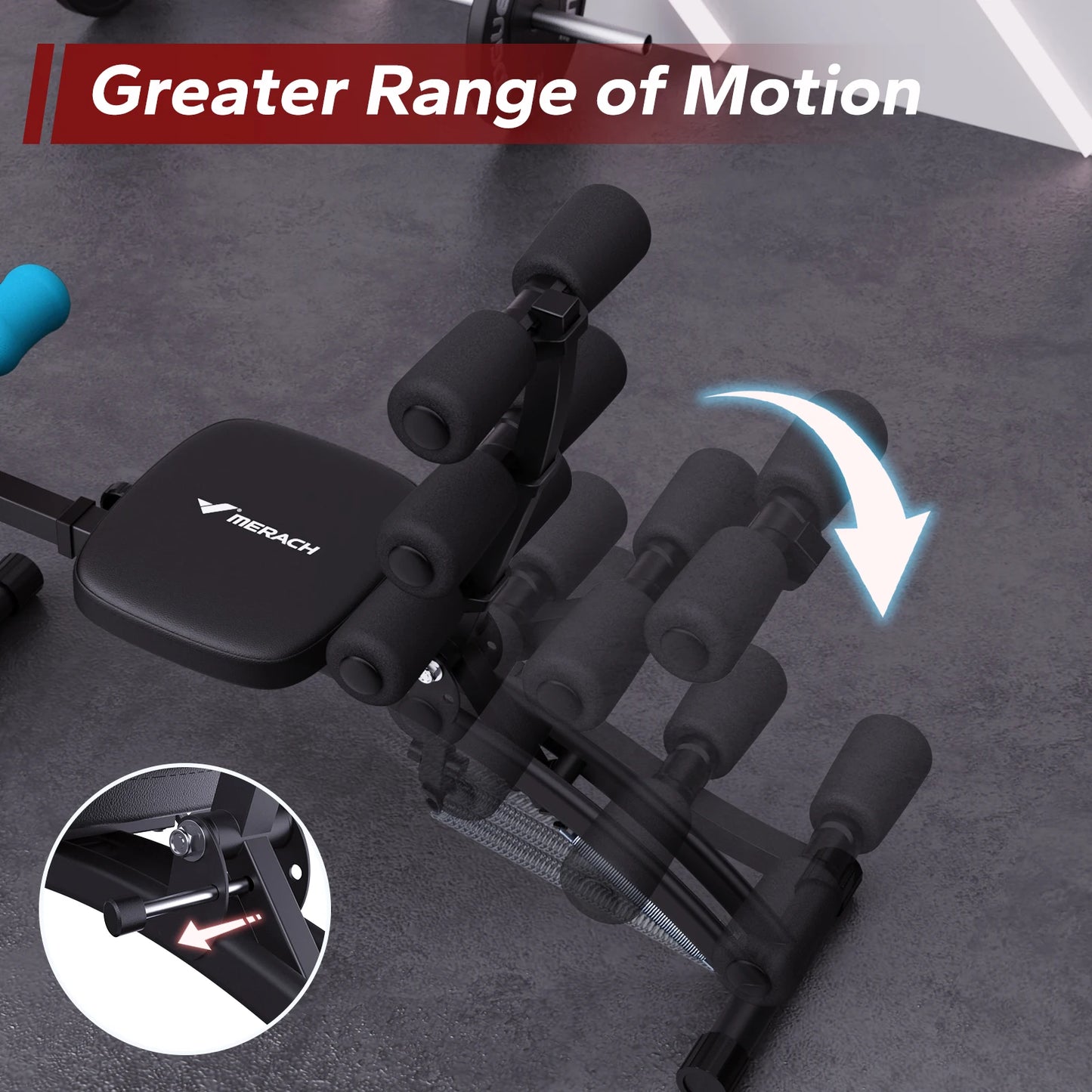 Merach Adjustable Ab Machine Workout Bench