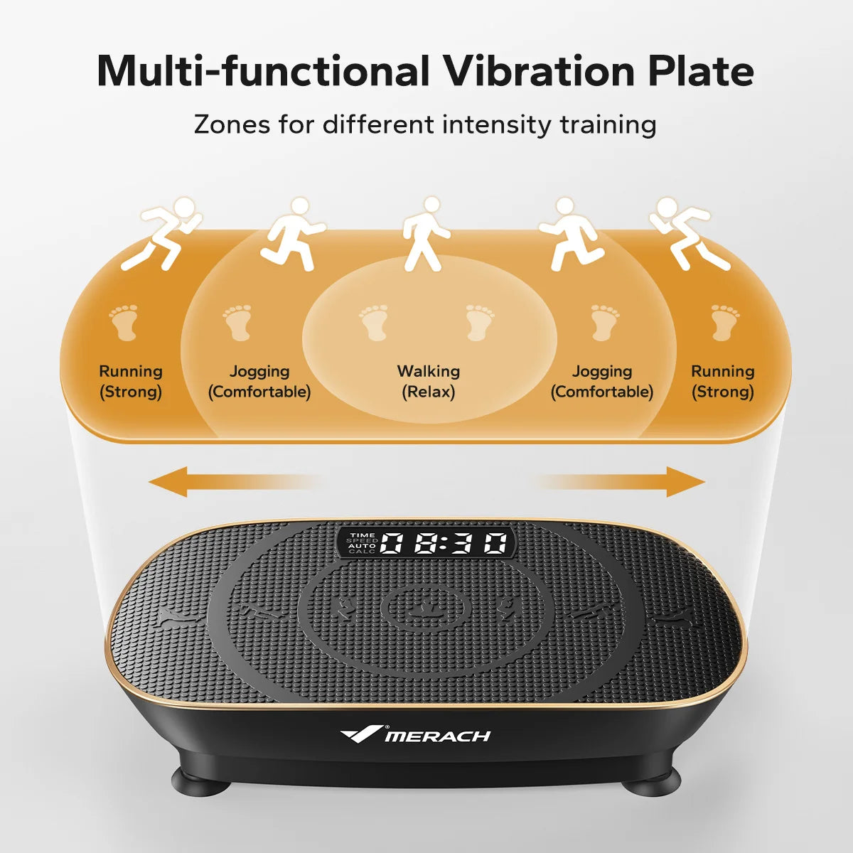 Merach Digital Vibration Plate Exercise Machine