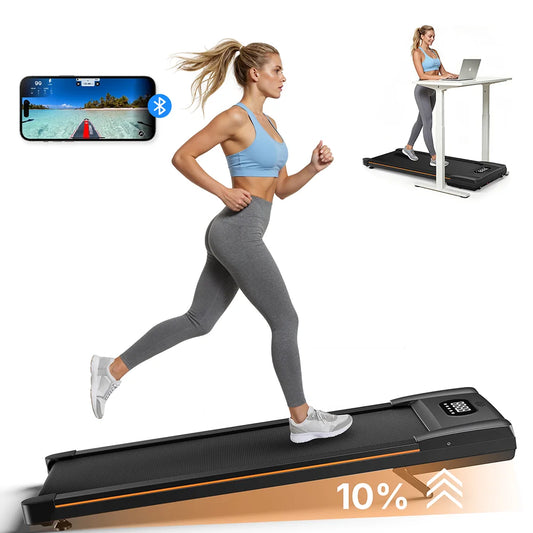 Merach Adjustable Slope Walking Pad Treadmill