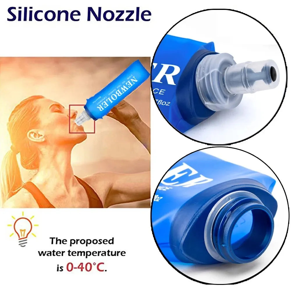 Newboler Tpu Folding Soft Water Bottle For Sports