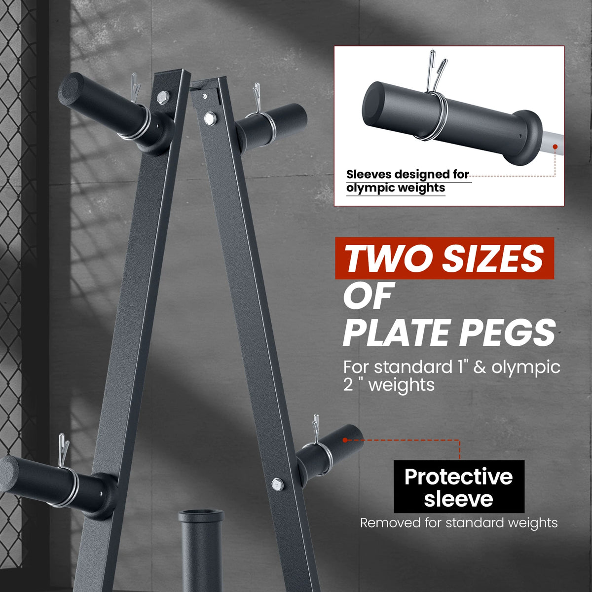 Airhot Heavy Duty Barbell Plate Storage Rack