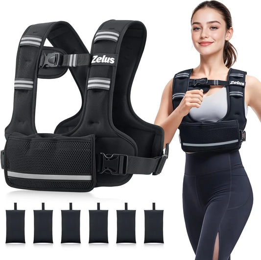 Weighted Vest for Women and Men, Ergonomic Curve-Fit