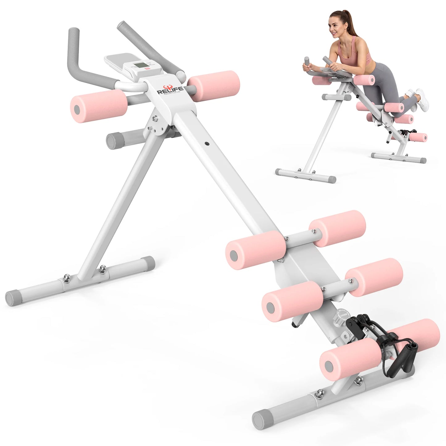 5 In 1 Adjustable Ab Trainer With Resistance Bands