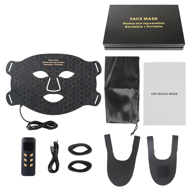 UBilli 4 Modes Portable LED Face Mask Light Therapy