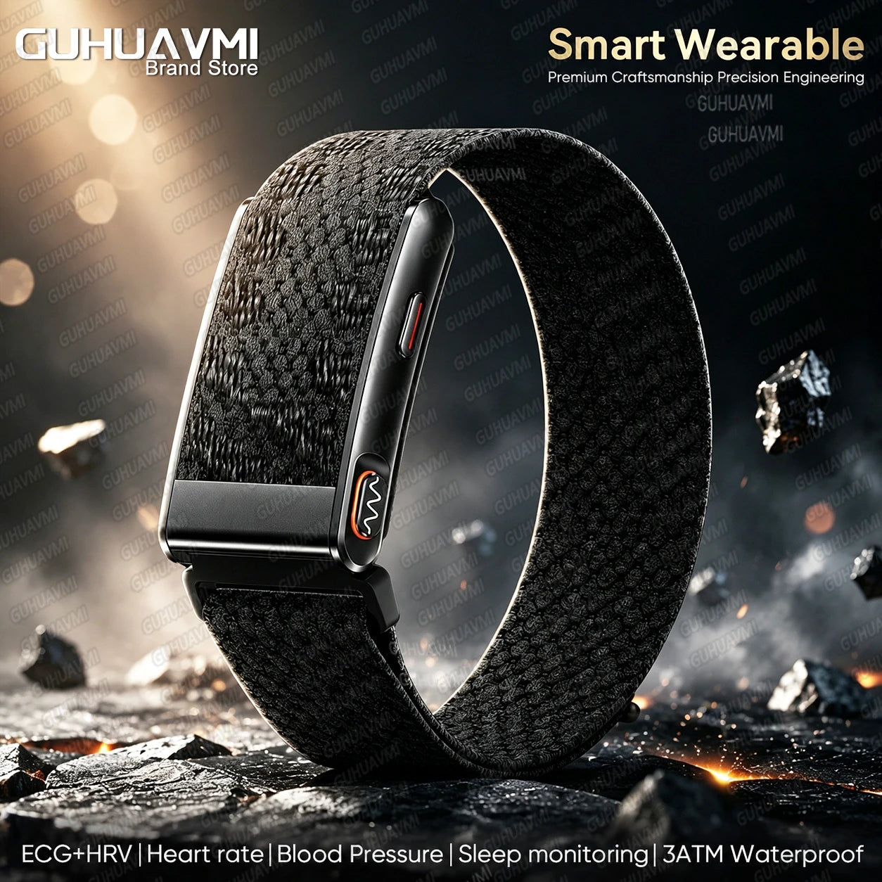 Smart Fitness Bracelet With ECG Heart Rate Sleep Monitor