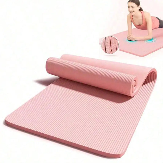 Thick Non Slip Yoga Mat With Strap For Home Exercise