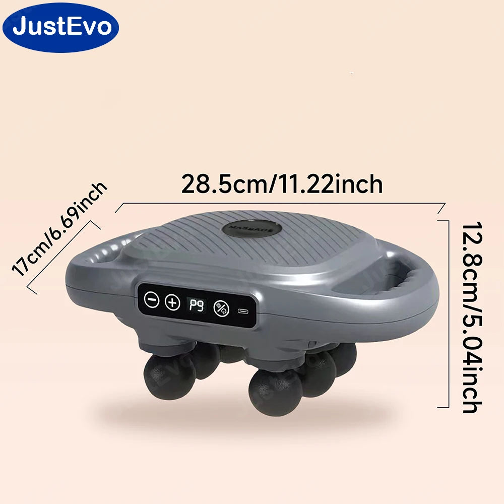 JUSTEVO 6-Head Deep Massage Gun with USB Type-C Rechargeable