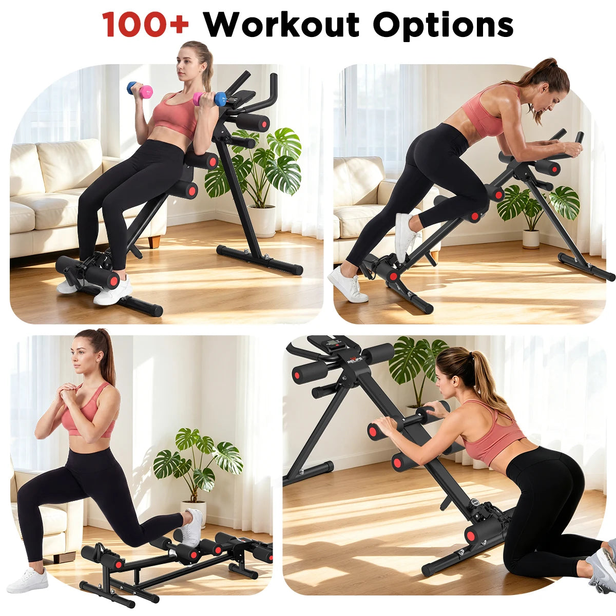 5 In 1 Adjustable Ab Trainer With Resistance Bands