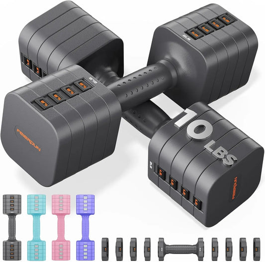 Feierdun Adjustable Dumbbell Set Of 2 Home Gym Fitness