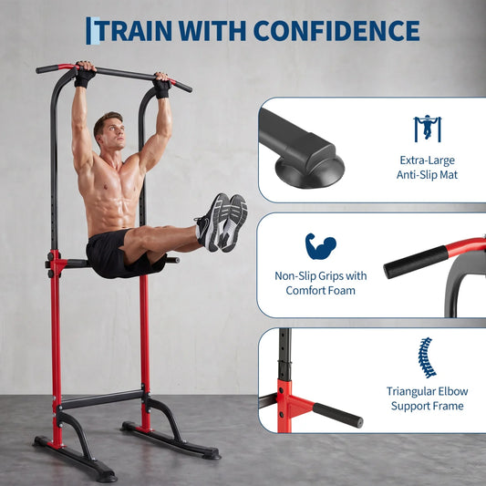 HiMISS Power Tower Pull Up Dip Station