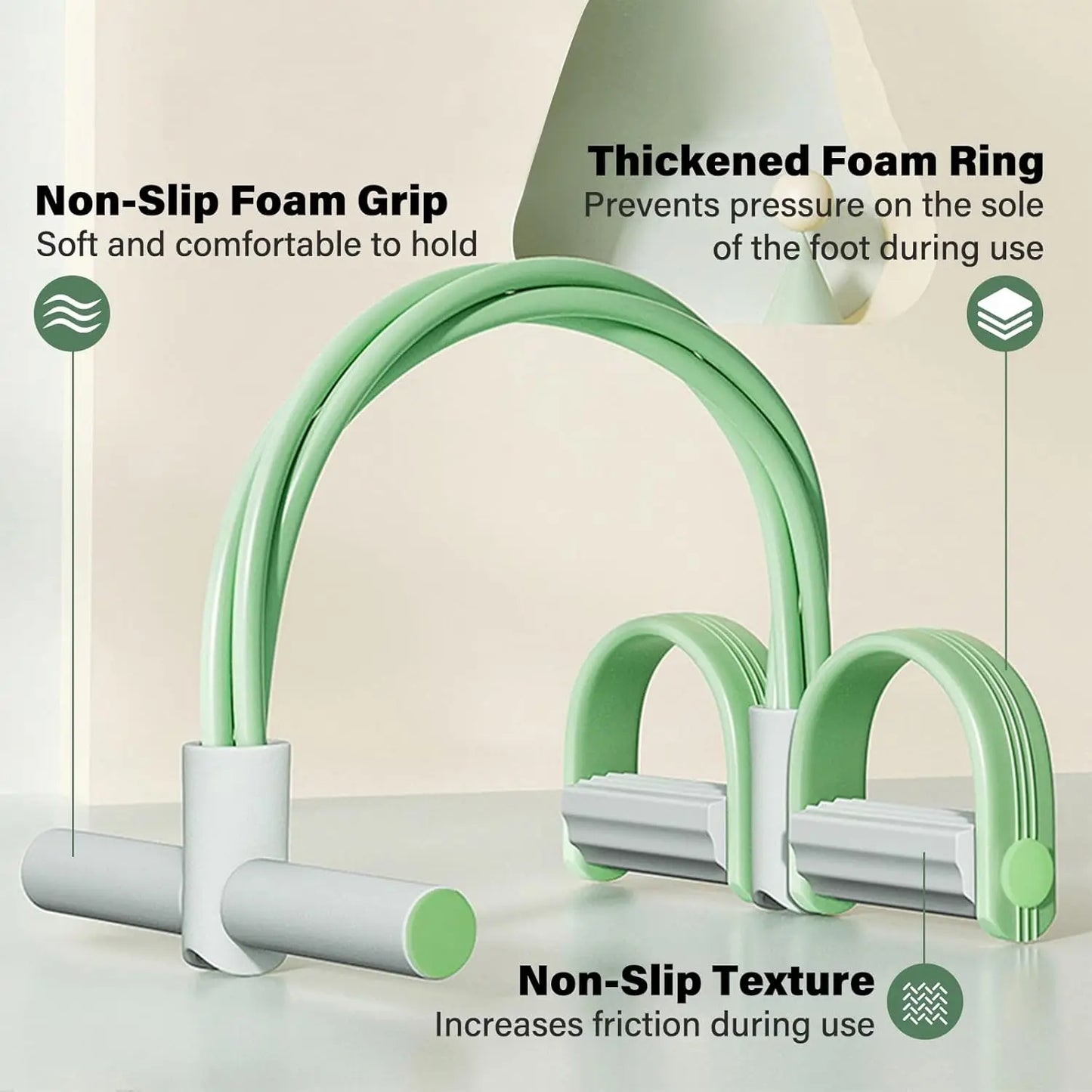 Natural Rubber Pedal Resistance Bands For Home Gym Fitness