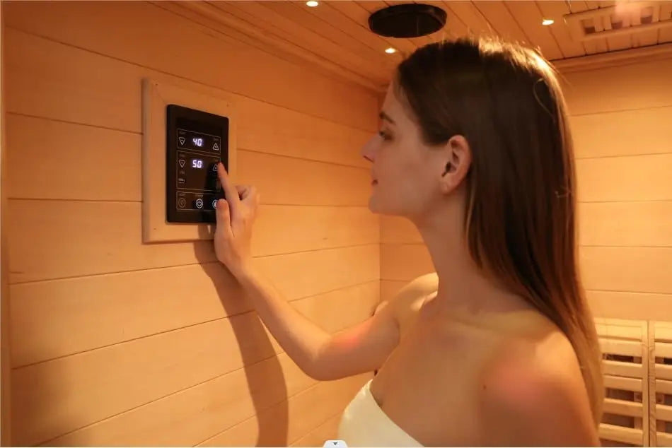 SMARTMAK 2 Person Hemlock Steam Sauna Harvia 3.5kW