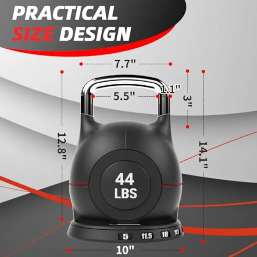 Adjustable Kettlebell Set 7-In-1 Dial Weight for Home Gym