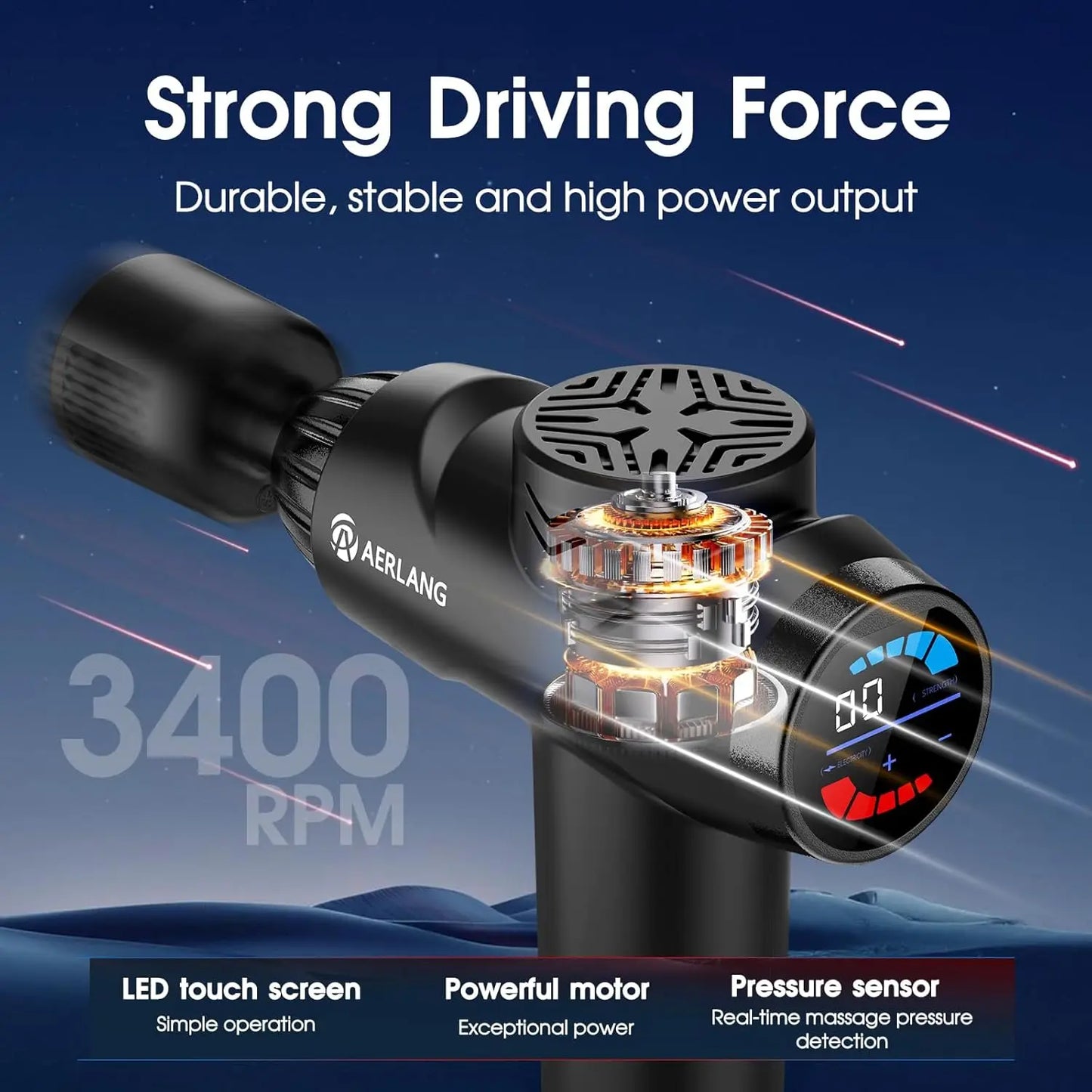 LINGTENG Massage Gun With Hot And Cold Functions