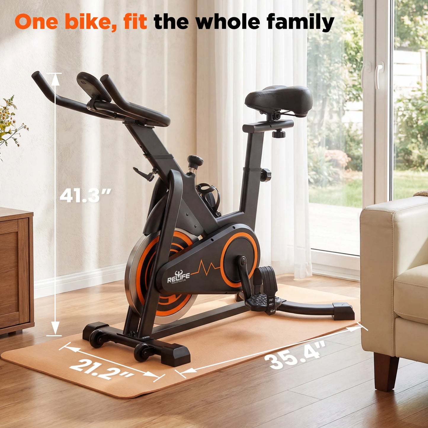 Relife Stationary Exercise Bike Indoor Cycling