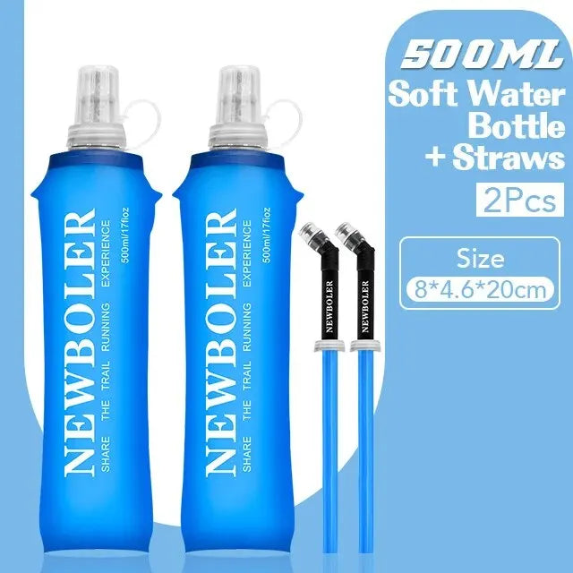 Newboler Tpu Folding Soft Water Bottle For Sports