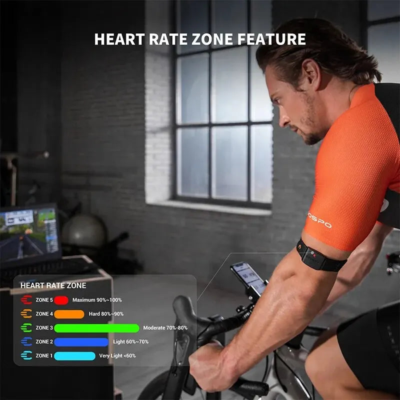 COOSPO HW9 Armband Heart Rate Monitor With HR Zones
