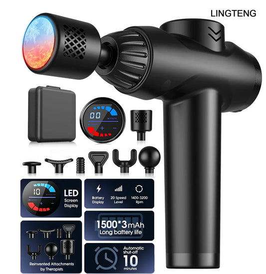 LINGTENG Massage Gun With Hot And Cold Functions