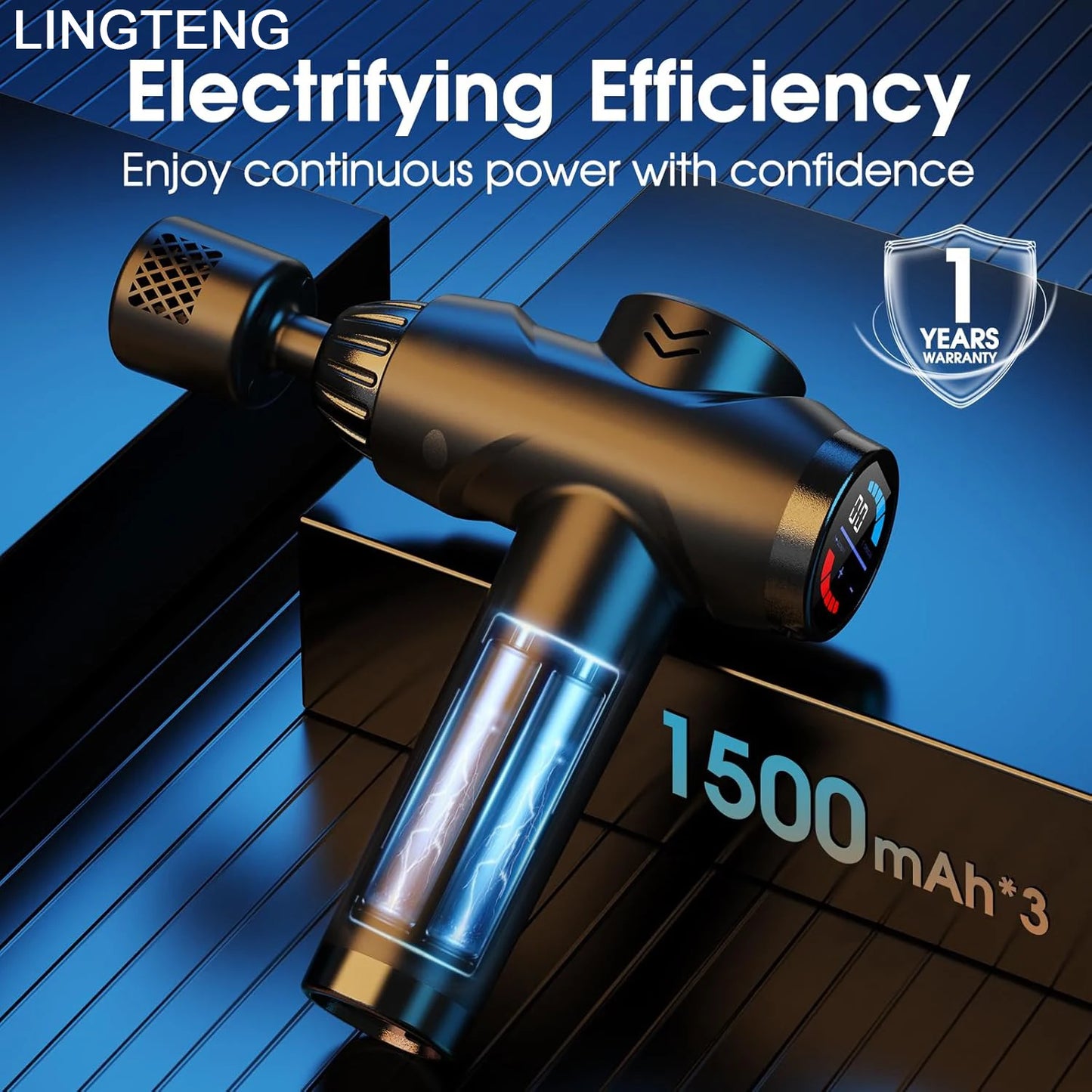 LINGTENG Massage Gun With Hot And Cold Functions