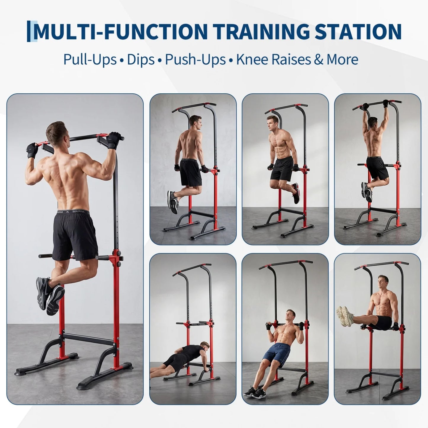 HiMISS Power Tower Pull Up Dip Station