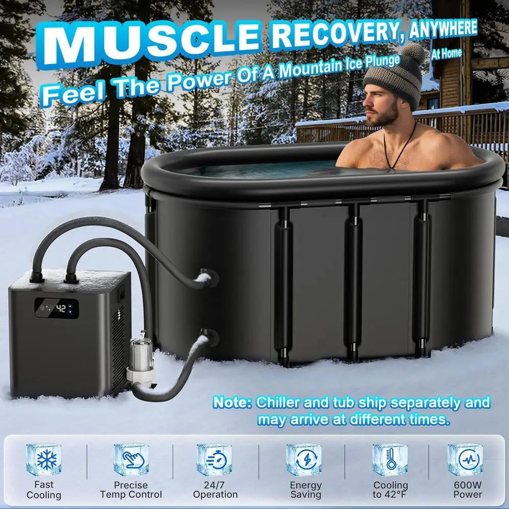 Complete Cold Plunge Tub Kit With Chiller Pump For Therapy