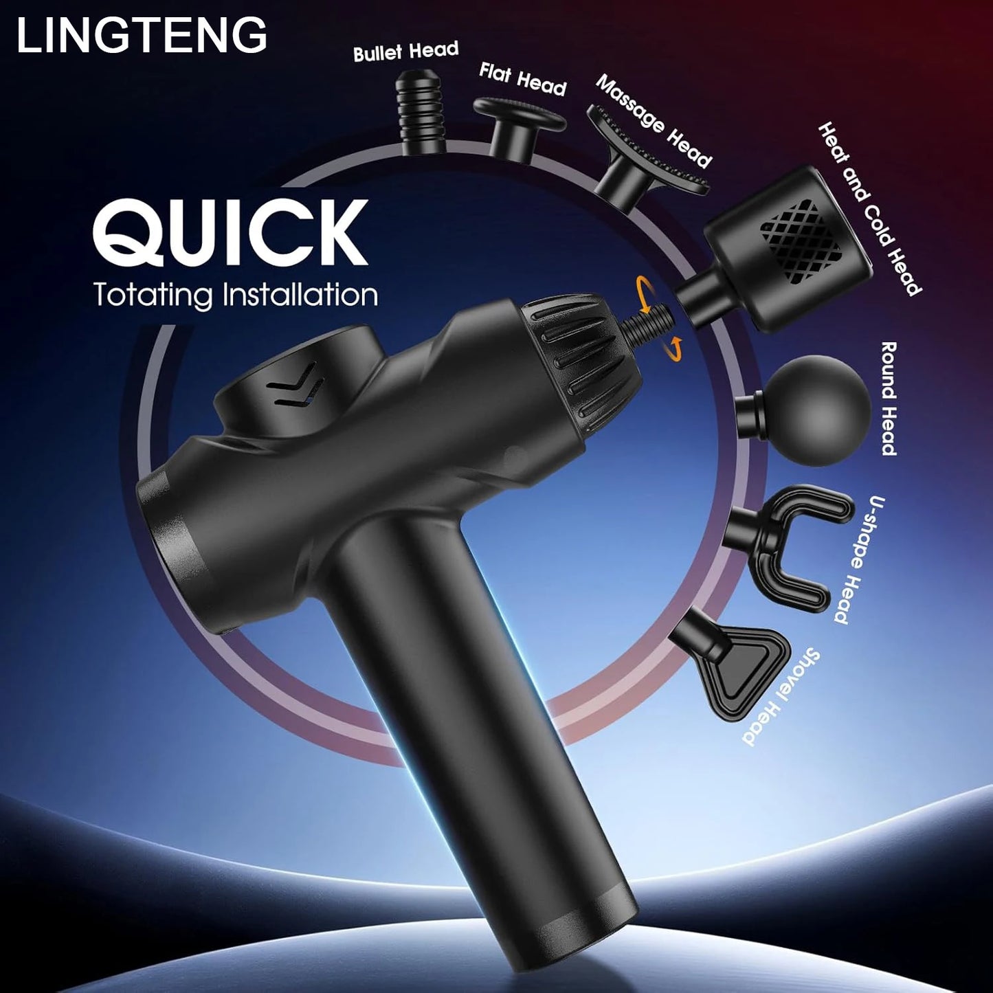 LINGTENG Massage Gun With Hot And Cold Functions