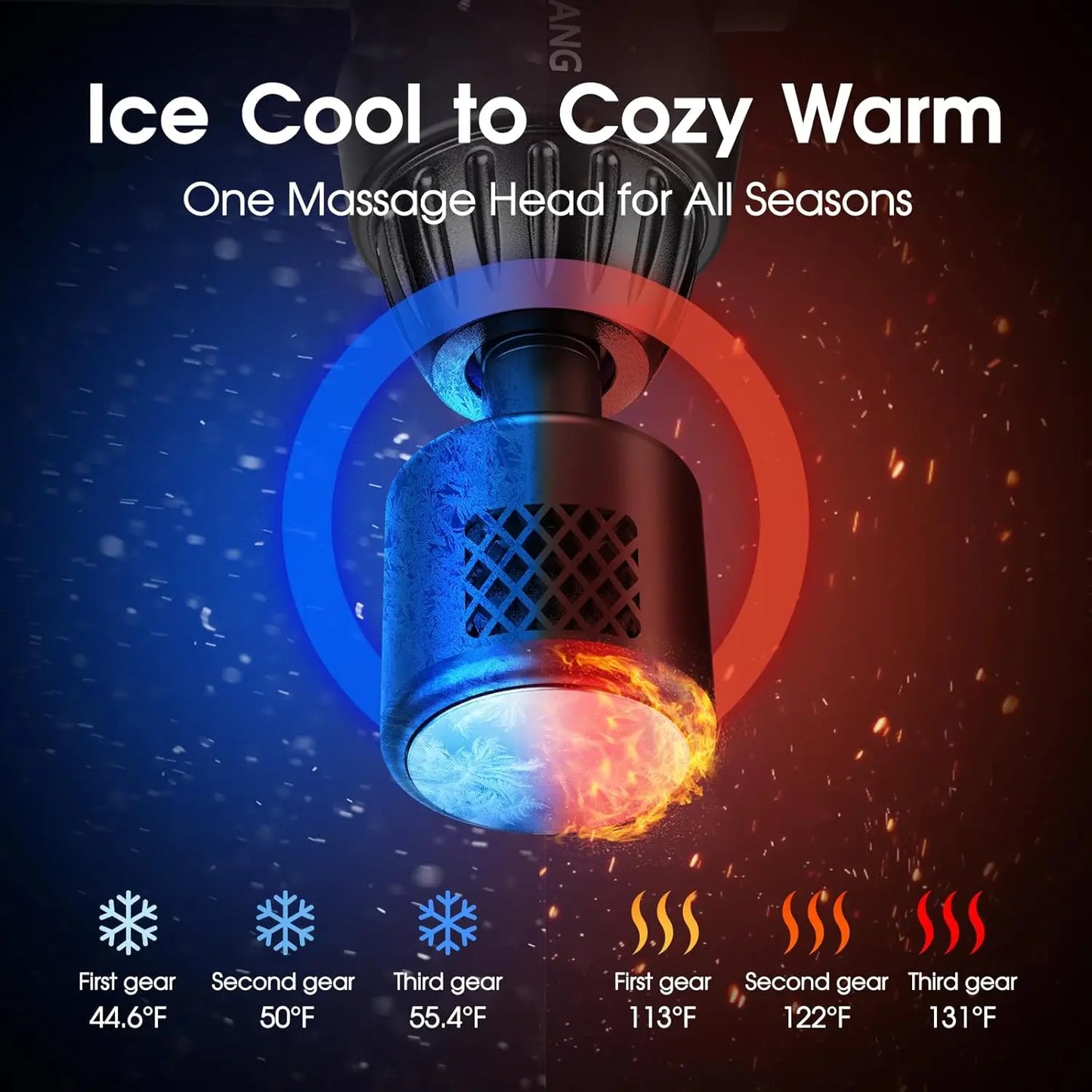 LINGTENG Massage Gun With Hot And Cold Functions