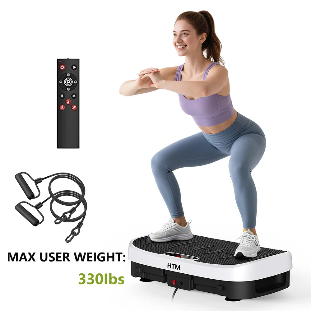 HTM Vibration Plate Fitness Machine 330 Lb Capacity