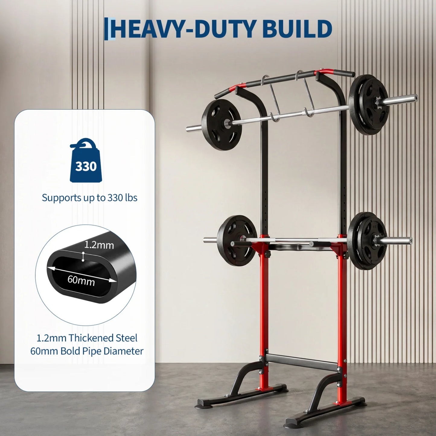 HiMISS Power Tower Pull Up Dip Station