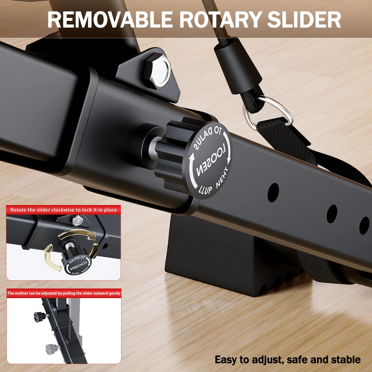 Adjustable Foldable Weight Bench For Strength Training