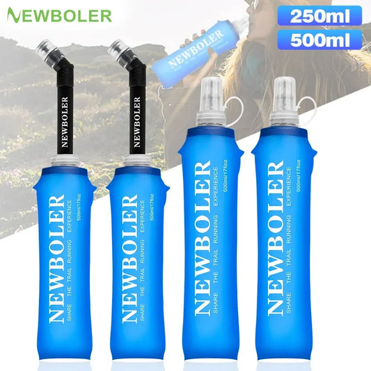 Newboler Tpu Folding Soft Water Bottle For Sports