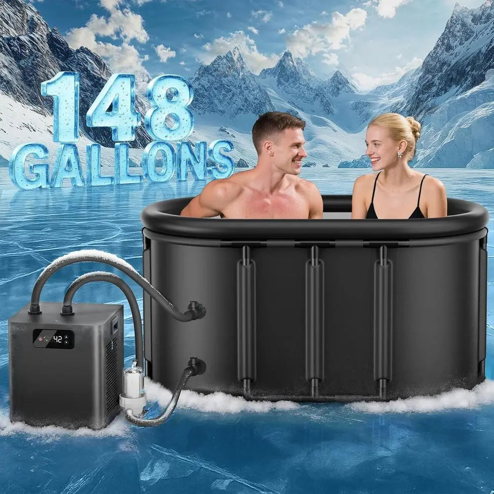 Complete Cold Plunge Tub Kit With Chiller Pump For Therapy
