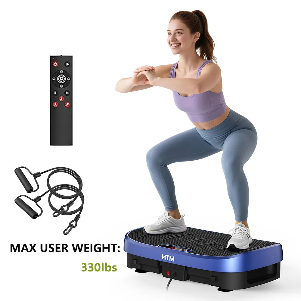 HTM Vibration Plate Fitness Machine 330 Lb Capacity