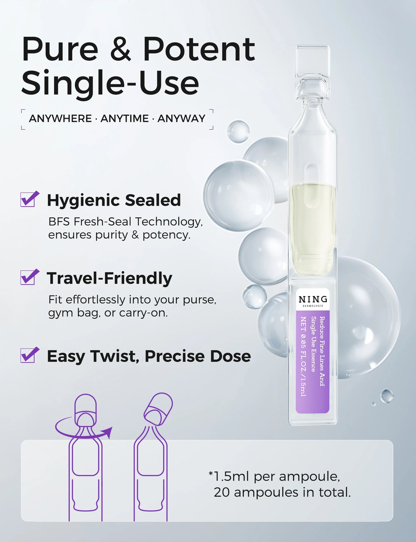 Ning Dermologie Face Serum Anti Aging Moisturizing
