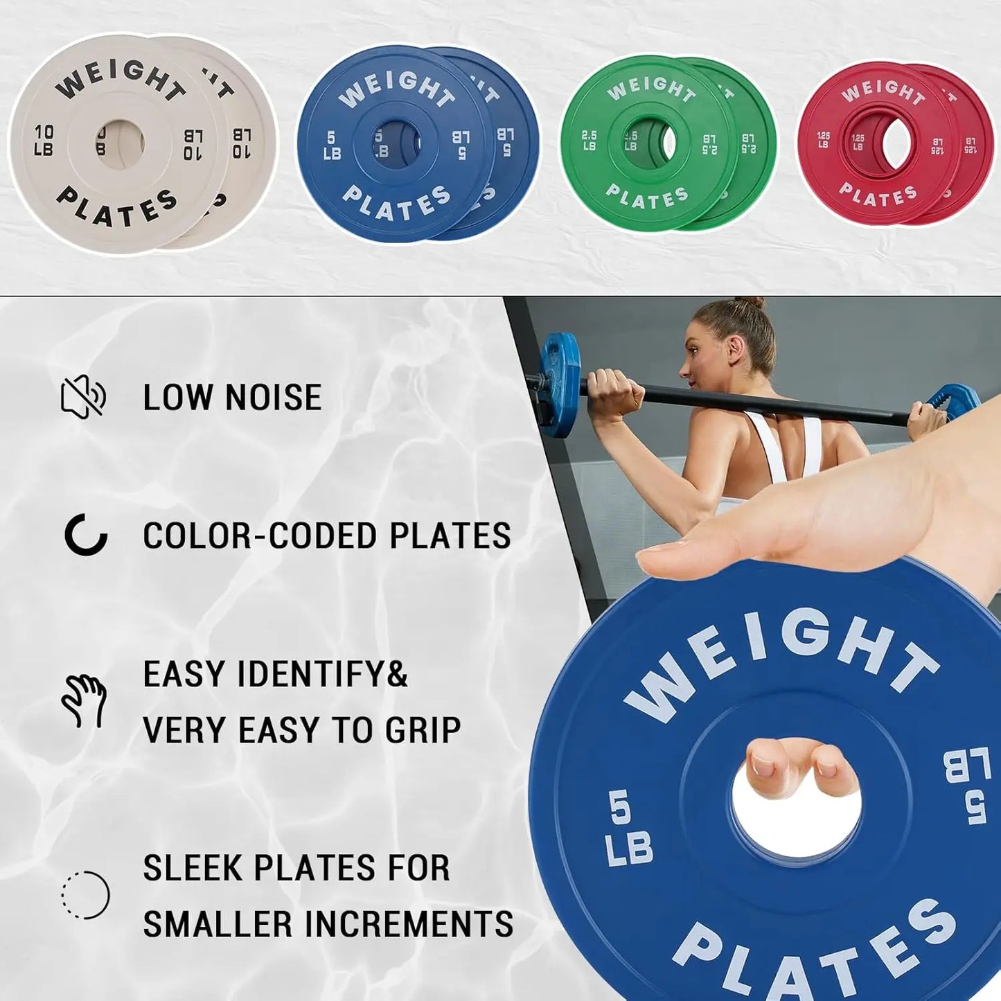 TWISTER.CK Fractional Rubber Bumper Plates For Barbell
