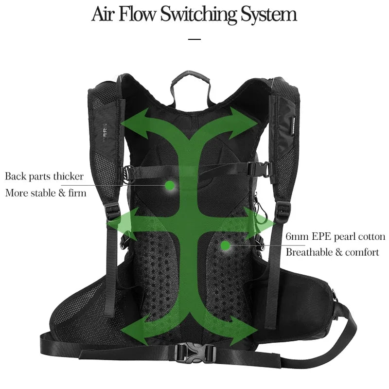 Rockbros Breathable High Capacity Rainproof Hiking Backpack