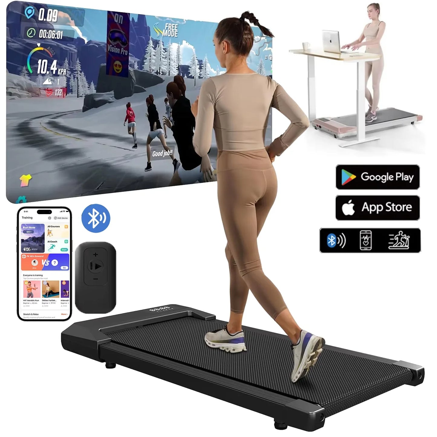 Superun 2.5HP Electric Treadmill Home Walk And Run Machine