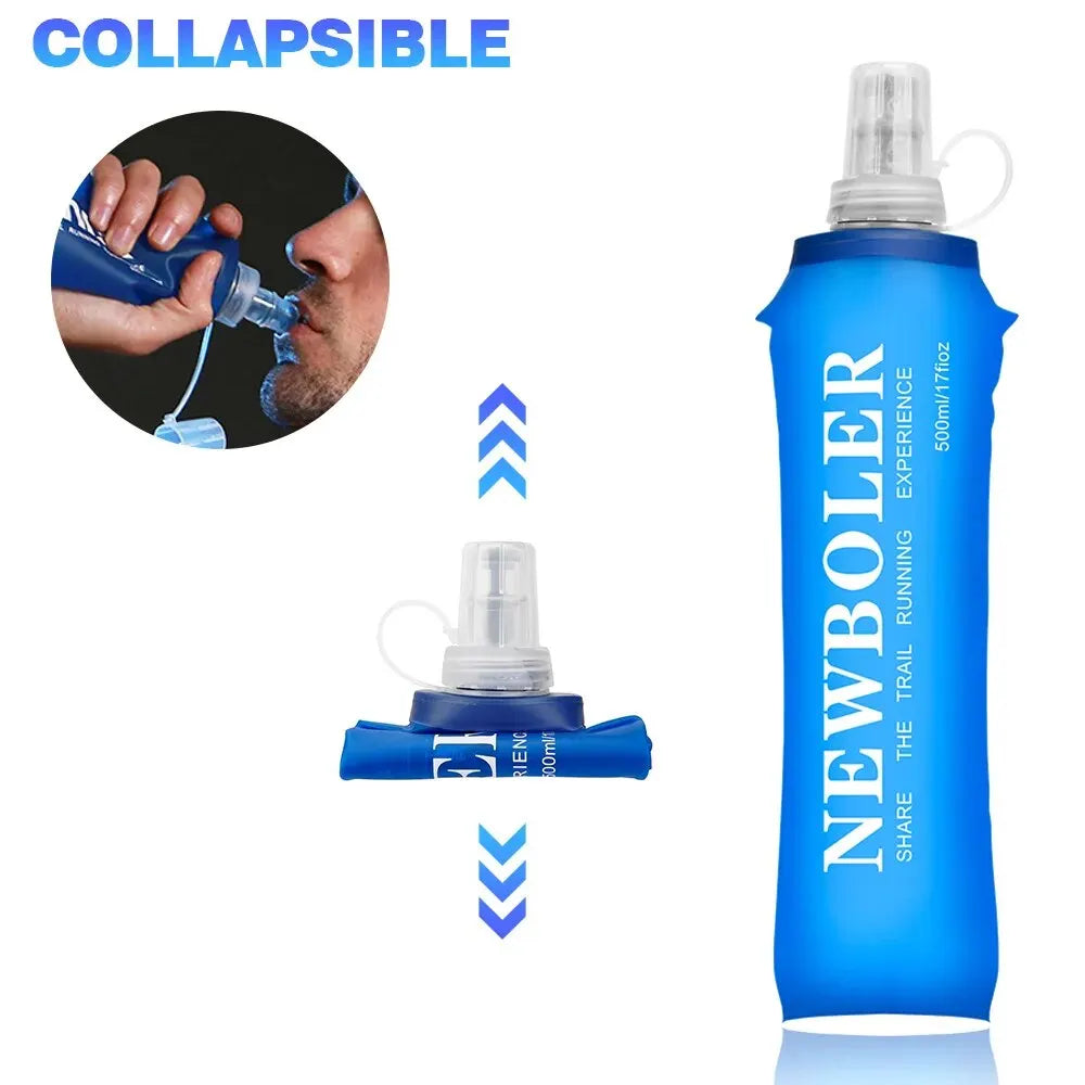 Newboler Tpu Folding Soft Water Bottle For Sports