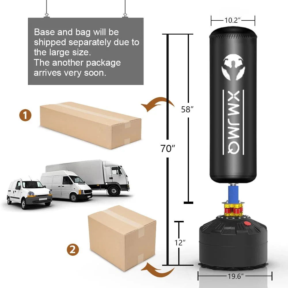Lekaro Standing Boxing Post With Suction Cup Gloves