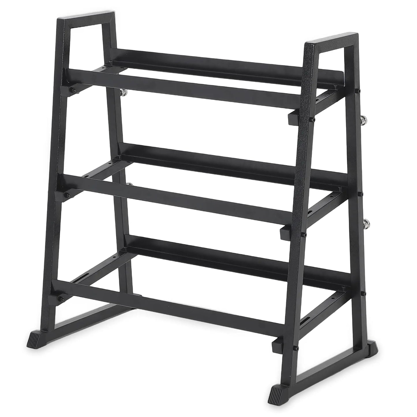 HiMISS 3-Tier Dumbbell Rack Weight Stand Trapezoidal Frame