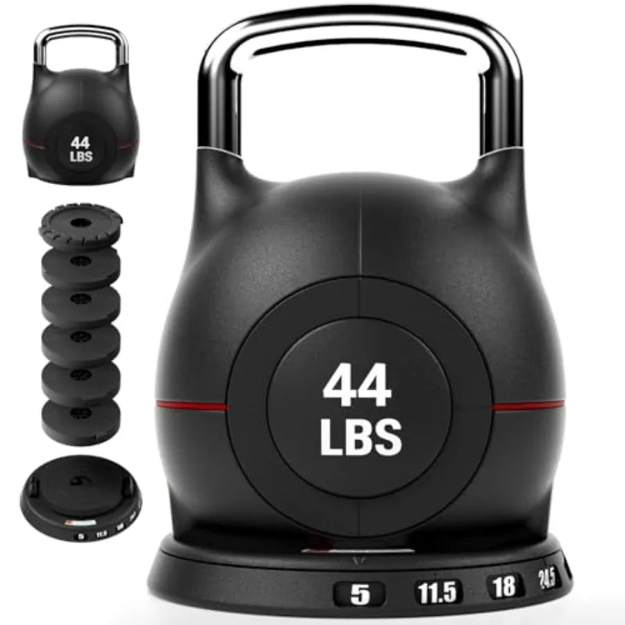 Adjustable Kettlebell Set 7-In-1 Dial Weight for Home Gym
