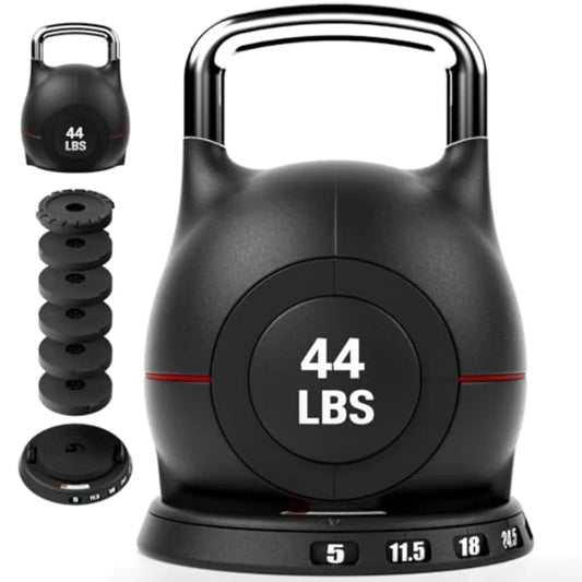Adjustable Kettlebell Set 7-In-1 Dial Weight for Home Gym