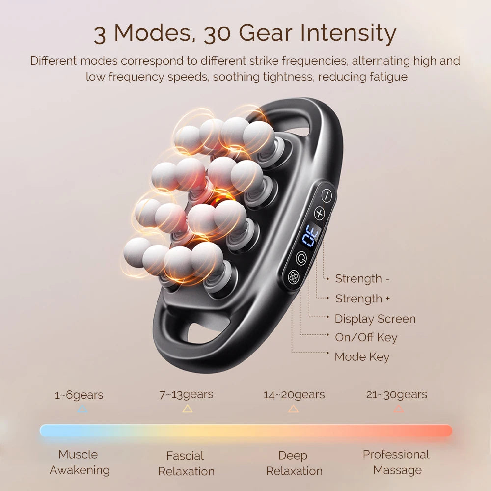 Foreverlily 16 Head Fascia Percussion Muscle Massage Gun